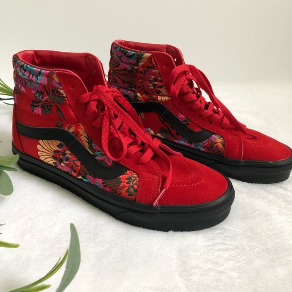 red chinese vans